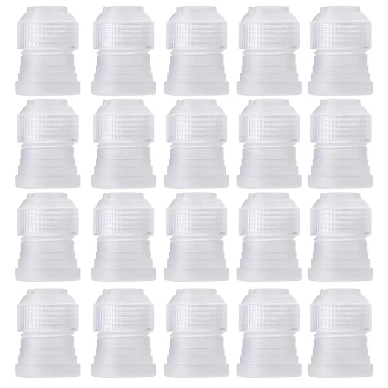 Piping Bag Disposable - 5-20 個カプラーアダプターアイシング配管ノズルバッグケーキフラワーペストリーデコレーションツール小型アダプターノズル