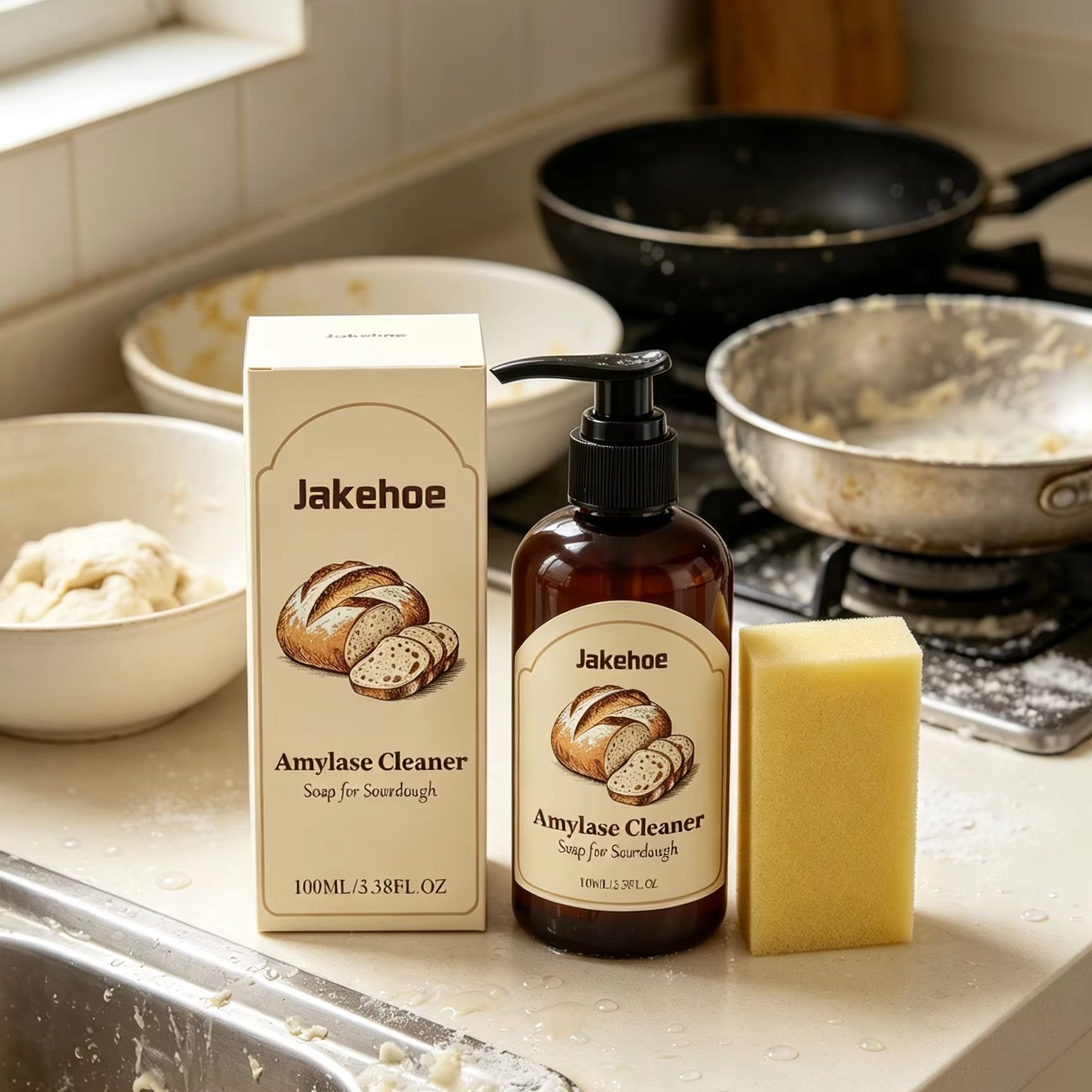 Kitchen Baking Mess - ジェイクホー アミラーゼ クリーナーソープ サワーードウ 速効性 キッチン用具