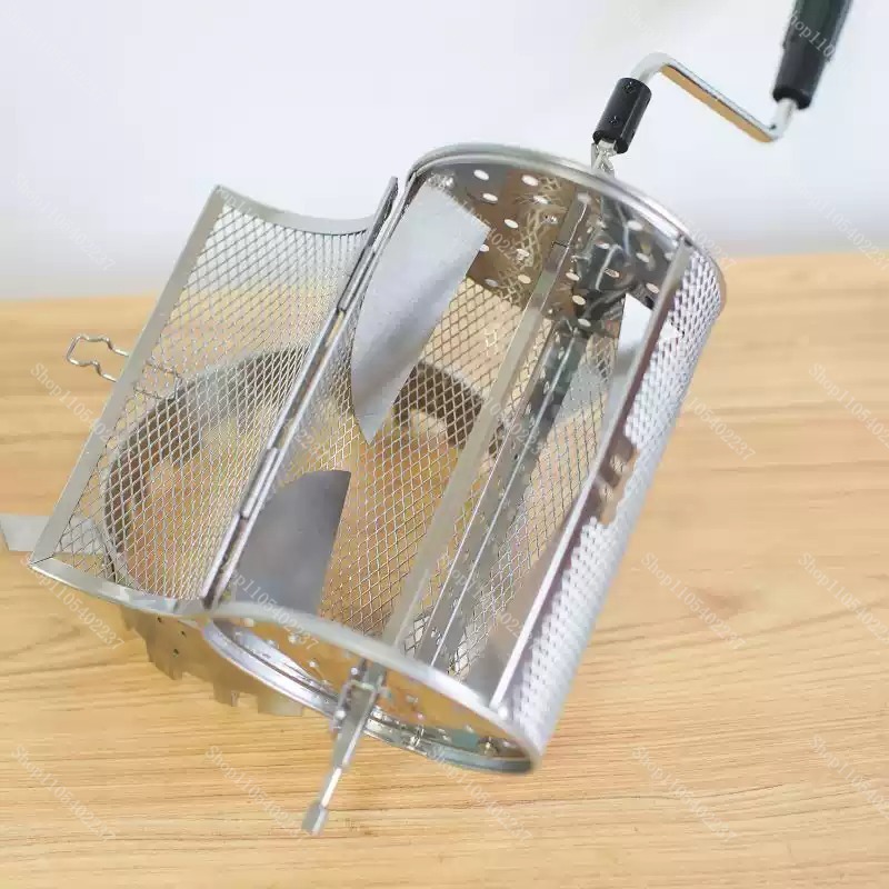 Kitchen Baker - 手動コーヒーロースター ハンドクランク ネットタイプ グリーンビーン焙煎機 家庭用コンパクトデザイン コーヒー豆焙煎機