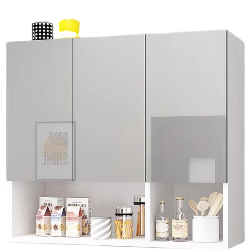 Kitchen Baking Cabinet - カスタムペイント仕上げのキッチン吊り戸棚とロッカー