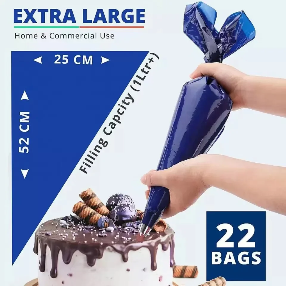 21 インチ絞り袋使い捨てアイシングバッグ厚いベーキングアク - Piping Bag Disposable のレビューと価格