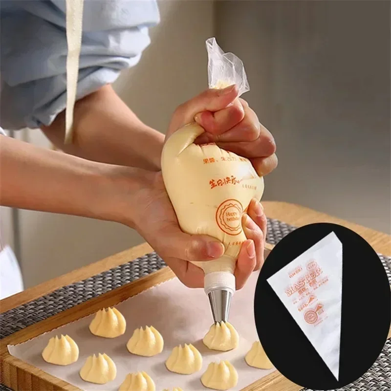 100 個使い捨てペストリーバッグケーキクリーム配管バッグケ - Baking Kitchen Design のレビューと価格