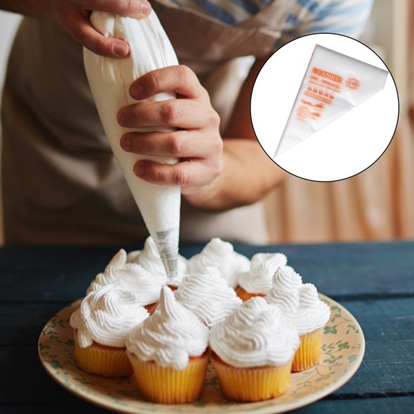 100 個使い捨て絞り袋アイシングフォンダンケーキクリーム絞 - Piping Bag Disposable のレビューと価格