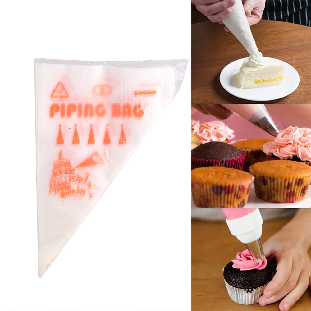 100 個厚手の使い捨てペストリーバッグ DIY ケーキクリ - Piping Bag Disposable のレビューと価格
