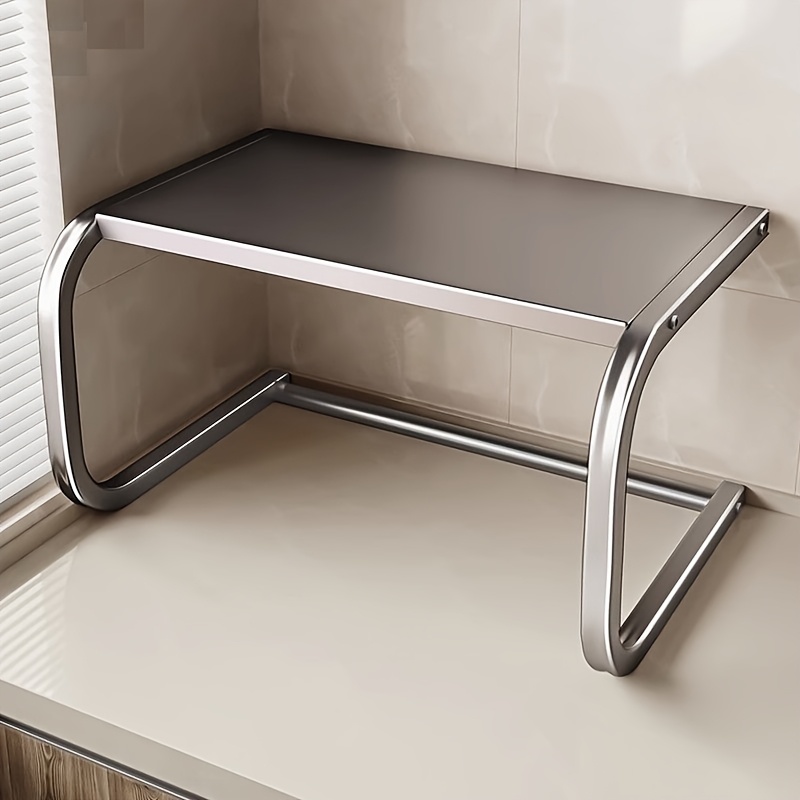 広々とした2段式金属製電子レンジラック、オーブンやベーキング - Kitchen Baking Rack のレビューと価格