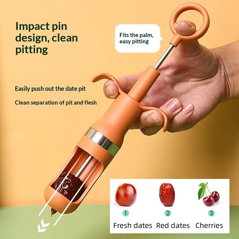 滑り止めハンドル付きチェリー・赤ナツメ種抜きツール 家庭用キ - Kitchen And Baking Tools のレビューと価格