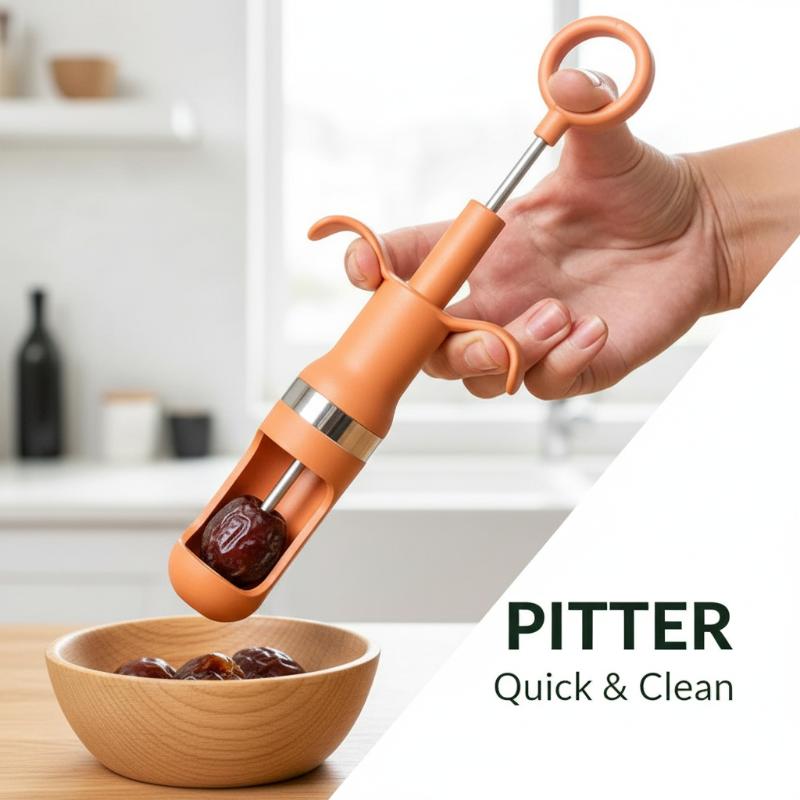 滑り止めハンドル付きチェリー・赤ナツメ種抜きツール 家庭用キ - Kitchen And Baking Tools のレビューと価格