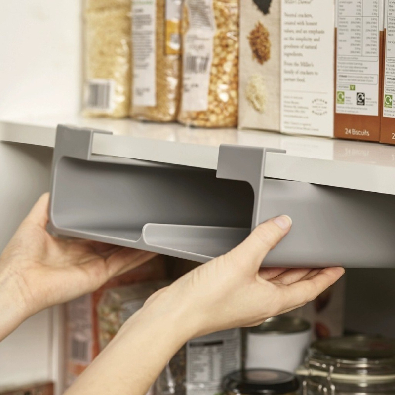 キッチン用プラスチック製吊り下げ収納ラック 壁掛け式 穴あけ - Kitchen Baking Rack のレビューと価格