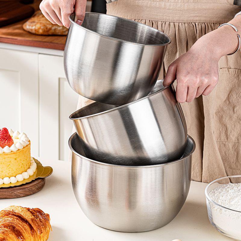 1個ステンレス鋼製ミキシングボウル、調理、ベーキング、卵泡立 - Baking Kitchen Design のレビューと価格