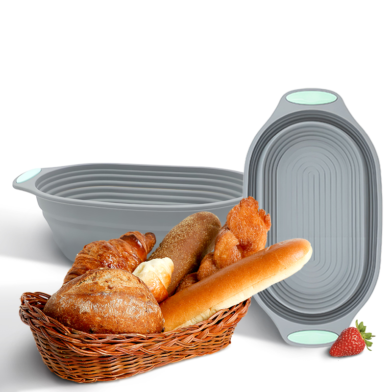 1PC シリコン製折りたたみ式バヌトンパン発酵バスケット - - Kitchen And Baking Tools のレビューと価格