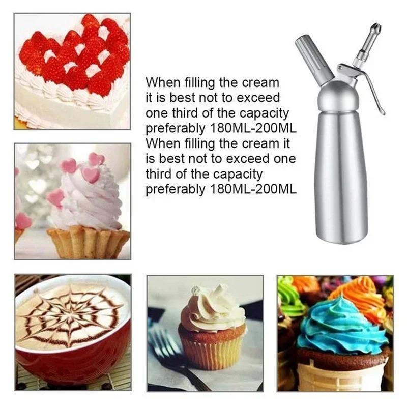 500/1000 ミリリットルクリームフォームガンケーキ配管 - Piping Bag Disposable のレビューと価格