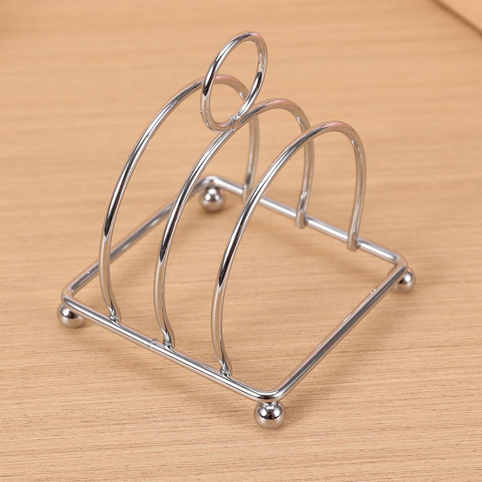 ステンレス製ブレッドトーストラック 3スロット 朝食ホルダー - Kitchen Baking Station のレビューと価格