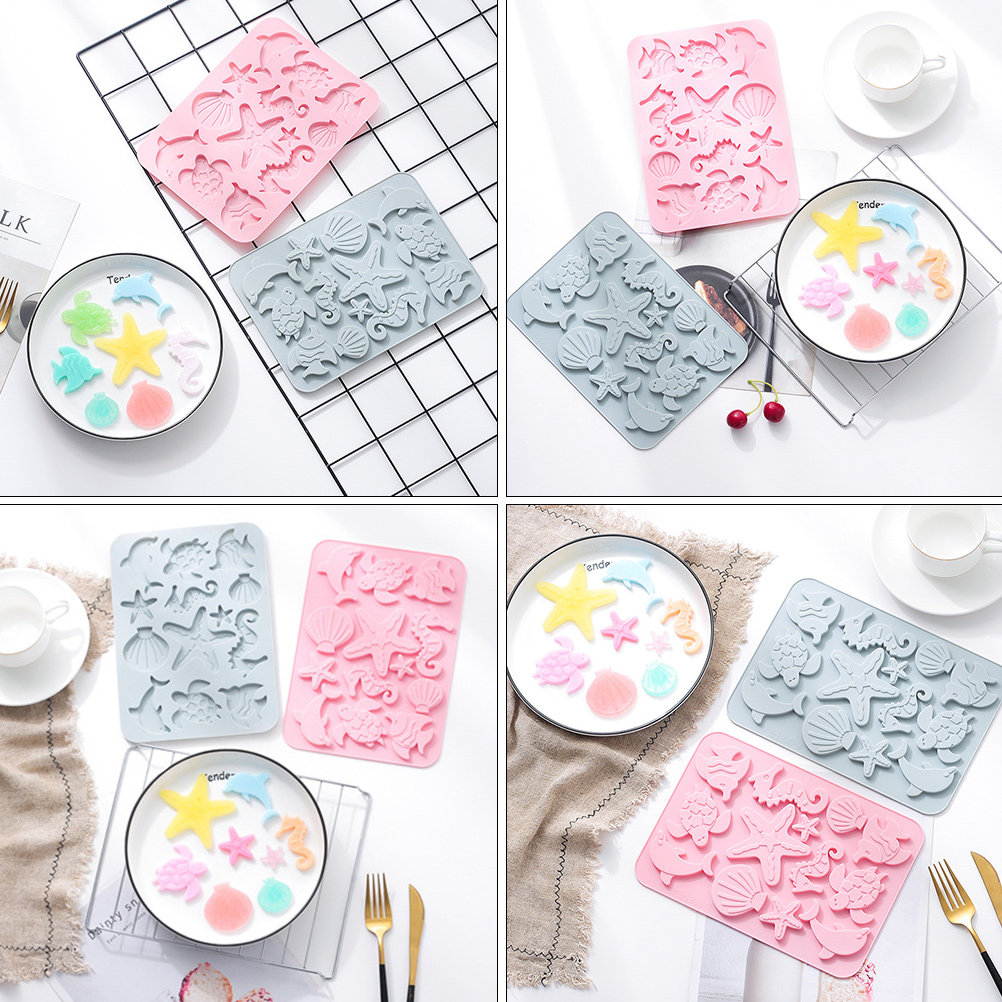 2個入り食品安全シリコン製海洋生物型モールド、創造的なデザイ - Baking Kitchen Design のレビューと価格