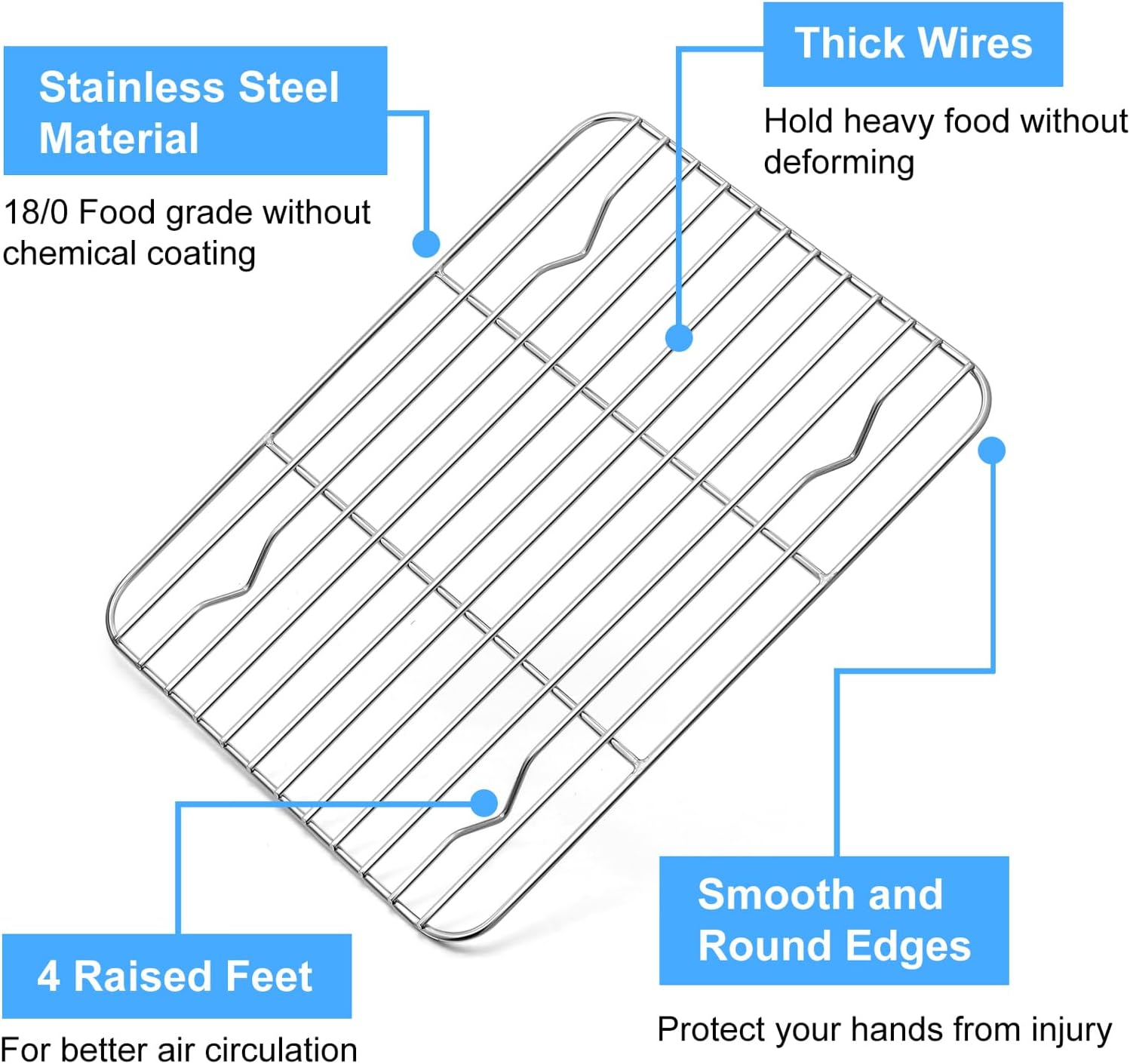 P&P CHEF 9.7フィート x 7.3フィート 冷却ベ - Cooling Rack Wire のレビューと価格