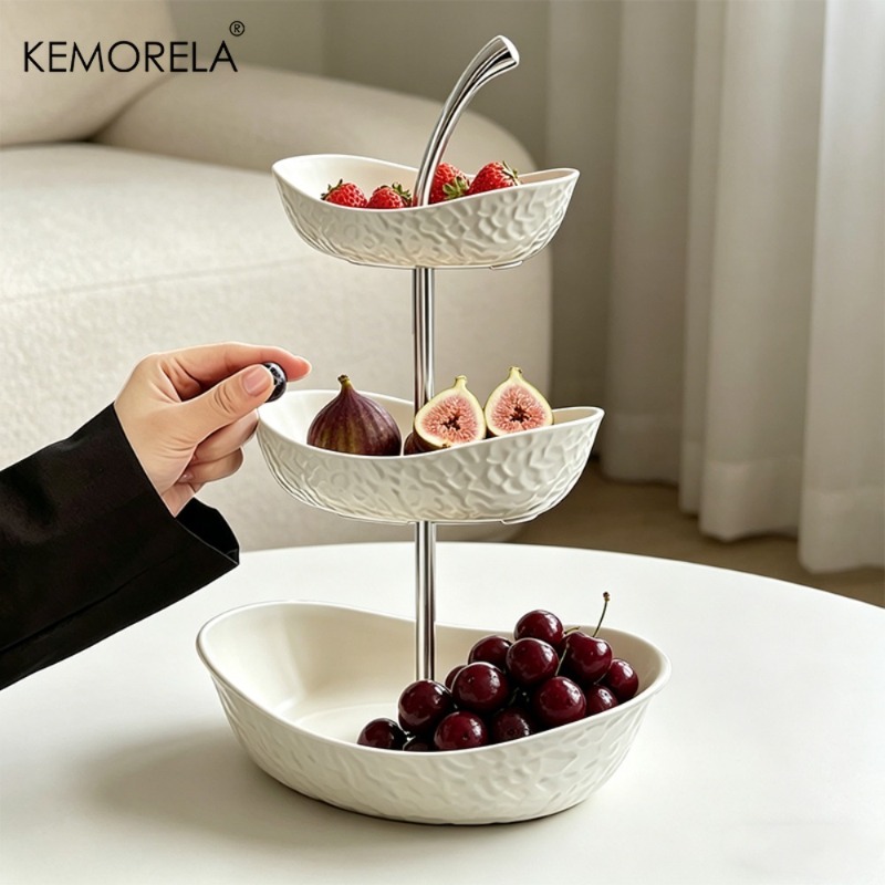 KEMORELA 2/3段プラスチック製果物と野菜バスケット - Kitchen Baking Rack のレビューと価格